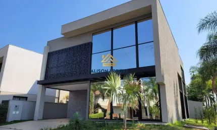 Casa nova com 4 suite, localizada no condominio fechado Alphaville II
