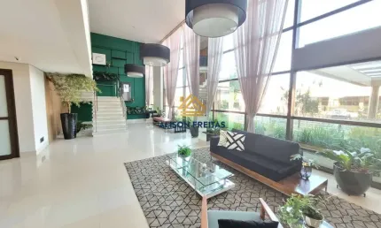 Apartamento com 2 quartos, churrasqueira, área de lazer completa.