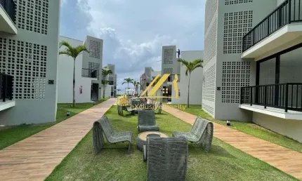 Apartamento  96m²,  3 quartos, 2 suítes, varanda pé na areia. Quinta das Lagoas Praia em Itacimirim, beira mar.