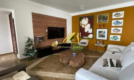 Apartamento 259m2, 4 quartos, 2 suítes, lavabo, dependência completa e 2 varandas. Mansão Mont Martre