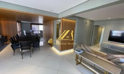 Apartamento com decoração e móveis de alto luxo (porteira fechada). Condomínio Palazzio Castel Roseto, 286m2. 3 suítes, a Master com closet, 4 vagas