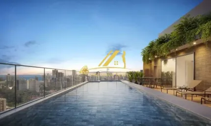 Seven Graça, quarto e sala com varanda, 38,87m2 na Graça! Na Rua Manoel Barreto com Rooftop e infraestrutura de lazer fantásticos! Oportunidade!