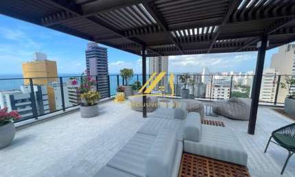 Alive Corredor da Vitória! Andar alto, vista mar frontal. 27,59m2. Infraestrutura total no melhor da Vitória! Rooftop vista mar, com piscina, academia