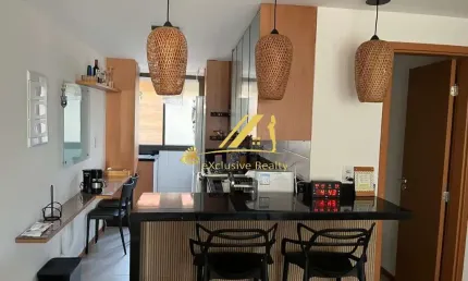 Village em Itacimirim, finamente decorado e mobiliado. Condomínio Eko Itacimirim na Ilha do Meio. 2 suítes, com lavabo e varanda. 65,80m2.