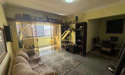Apartamento 3 quartos, 2 suítes com varanda e dependência completa, 116,85m²  em frente à Av. ACM com vista livre para o Cidade Jardim. 2 vagas