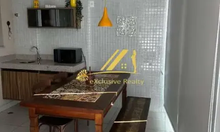 Aluguel Quarto e sala, 59m2, finamente decorado e mobiliado. Celebration Garibaldi.  1 vaga de garagem. Andar alto.