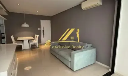 Apartamento 3/4, 89m2, 1 suíte, banheiro social, varanda integrada a sala com fechamento em Reiki. Edf. Torres do Iguatemi. 2 vagas de garagem.