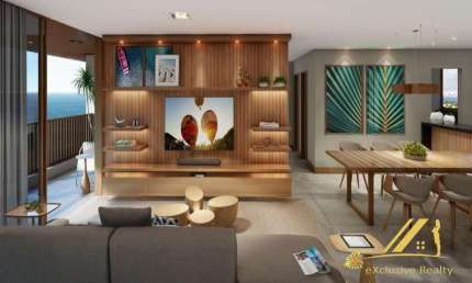 Pedra do Sal Residence - Apartamento 3 quartos sendo 2 suítes em Itapuã. 96,71m2. A 50m do mar.
