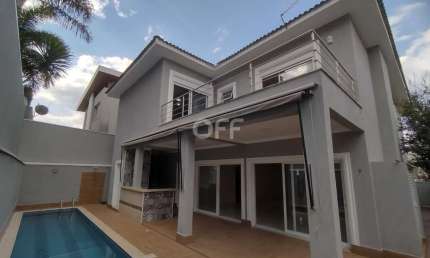 Casa em condomínio fechado com 4 quartos para alugar na Rua Sabiá Laranjeira, Parque dos Resedás, Campinas, 363 m2 por R$ 12.800