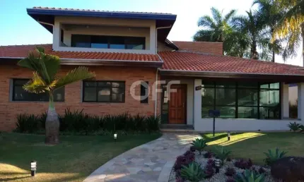 Casa em condomínio fechado com 3 quartos para alugar na rua sabiú, s/n, loteamento alphaville campinas, campinas, 420 m2 por r$ 13.800