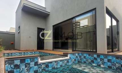Casa à venda ou locação no Condomínio Vivendas da Mata – 3 suítes, piscina, espaço gourmet – Ribeir