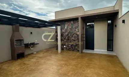 Casa moderna à venda em bonfim paulista | 3 dormitórios com área gourmet e fino acabamento
