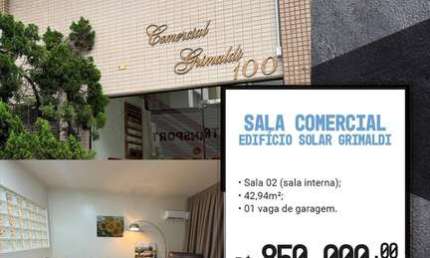 SC579 - Edifício Solar Grimaldi sala comercial em Balneário Camboriú