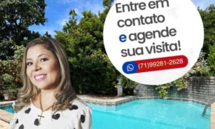 Casa em condomínio fechado com 5 quartos para alugar no Portão, Lauro de Freitas , 550 m2 por R$ 4.500