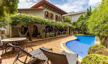 Sobrado à venda em campinas, alphaville dom pedro, com 3 suítes, com 428 m², alphaville dom pedro