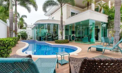 Sobrado à venda em Campinas, Alphaville Dom Pedro, com 4 suítes, com 490 m², Alphaville Dom Pedro