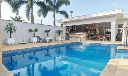 Casa à venda em paulínia, parque brasil 500, com 3 suítes, com 460 m², residencial villa lobos