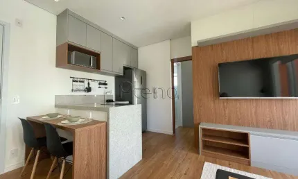 Apartamento para venda e locação com 1 suíte, no Cambuí, Campinas.