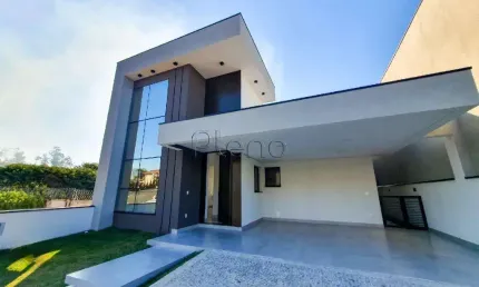 Casa à venda com 3 suítes no condomínio residencial mont'alcino, valinhos.