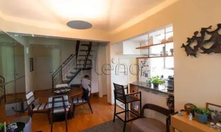 Apartamento cobertura mobiliado à venda com 1 suíte no Cambuí, Campinas.