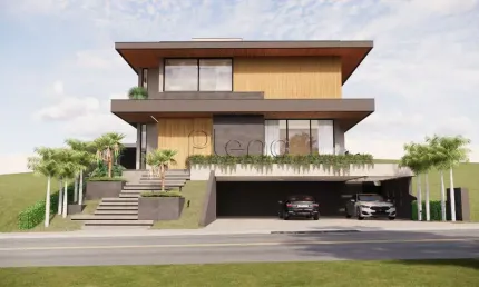 Sobrado à venda em campinas, loteamento mont blanc residence, com 4 suítes, com 530 m²