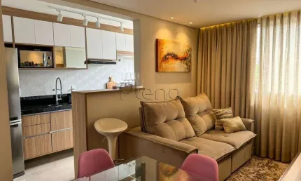 Apartamento à venda em paulínia, vila monte alegre, com 2 quartos, com 46 m²