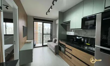 Apartamento com 1 dormitório para alugar, 27 m² por r$ 4.000,00/mês - campo belo - são paulo/sp
