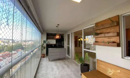 Apartamento com 3 dormitórios para alugar, 124 m² por R$ 6.000/mês - Jardim Consórcio - São Paulo/SP