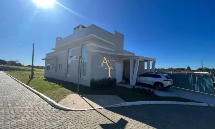 Casa em condomínio fechado com 3 quartos à venda na Avenida Senador Salgado Filho, Querência, Viamão, 102 m2 por R$ 689.000