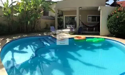 Casa em condomínio fechado com 4 quartos para alugar no Balneário Praia do Pernambuco, Guarujá 
