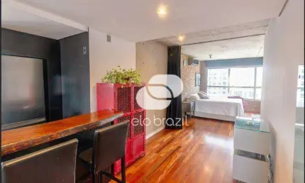 Apartamento com 1 dormitório para alugar, 90 m² por R$ 9.354,00/mês - Brooklin - São Paulo/SP