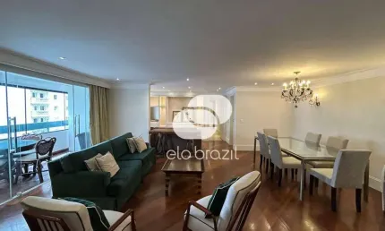 Apartamento com 3 dormitórios para alugar, 147 m² por r$ 17.640,00/mês - moema - são paulo/sp