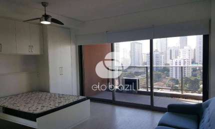 Apartamento com 1 dormitório para alugar, 41 m² por R$ 4.200,00/mês - Brooklin - São Paulo/SP