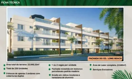 Apartamento 2 e 3 quartos, 85m² a 187m², no recreio frente o cfz, entrega dezembro de 2025