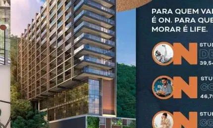 LANÇAMENTO ON LIFE FLAMENGO , APARTAMENTOS STUDIOS 39M² A 72M² / OBRABPOR ADM SEM JUROS A PRECO DE C