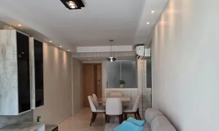 Apartamento 3 quartos 102m² , 2 vagas , semi mobiliado , maior unidade do condomínio bora bora real resort