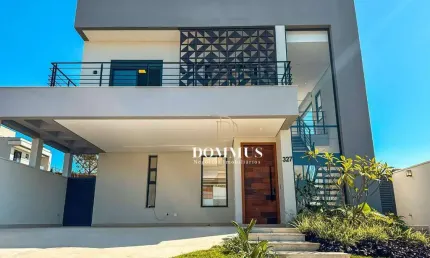Sobrado com 3 suítes à venda, 320 m² por R$ 3.850.000 - Condomínio Jardim Santorini - Indaiatuba/SP