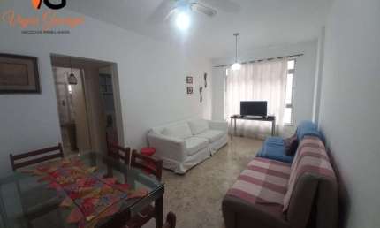 Apartamento para Locação em Guarujá, Pitangueiras, 1 dormitório, 1 banheiro, 1 vaga