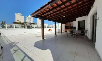 Cobertura penthouse para locação em guarujá, praia da enseada, 3 dormitórios, 1 suíte, 2 banheiros, 1 vaga
