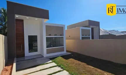 Casa nova com 2 quartos a venda no Coqueiral - Araruama/RJ