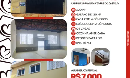 Barracão comercial amplo a próximo da torre do castelo!  castelo – campinas/sp