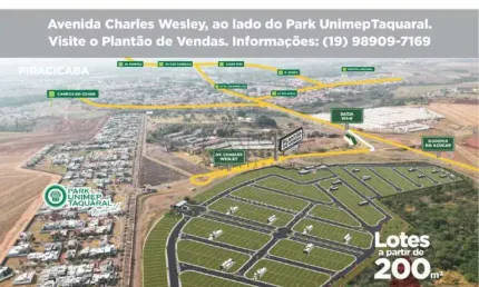 Terreno em condomínio à venda, taquaral - piracicaba/sp