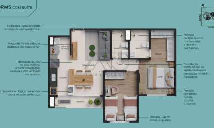 Apartamento à venda no Centro, Piracicaba 