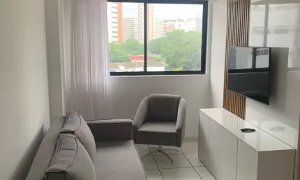 Apartamento de 1 quarto mobiliado no bairro das Graças