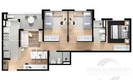 Apartamento para Venda em Mogi das Cruzes, Centro, 3 dormitórios, 1 suíte, 2 banheiros, 1 vaga