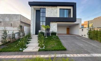 Casa em condomínio fechado com 4 quartos à venda no Jardins Bolonha, Senador Canedo 