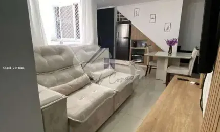 Cobertura para Venda em Santo André, Vila Valparaíso, 2 dormitórios, 1 banheiro, 1 vaga