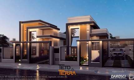 Casa no bairro Areião em Canelinha com 75m², 3 dormitórios, terreno espaçoso