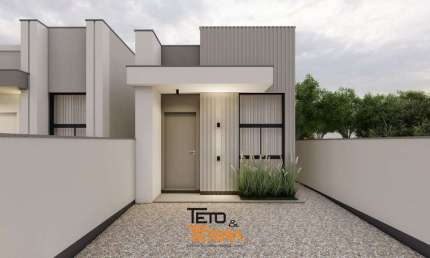 Casa á venda no Joáia em Tijucas, com 61m² possuindo 2 dormitórios sendo 1 suíte