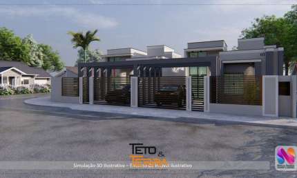 Casa a venda no bairro Areias em Tijucas com 67m², 2 dormitórios, área gourmet